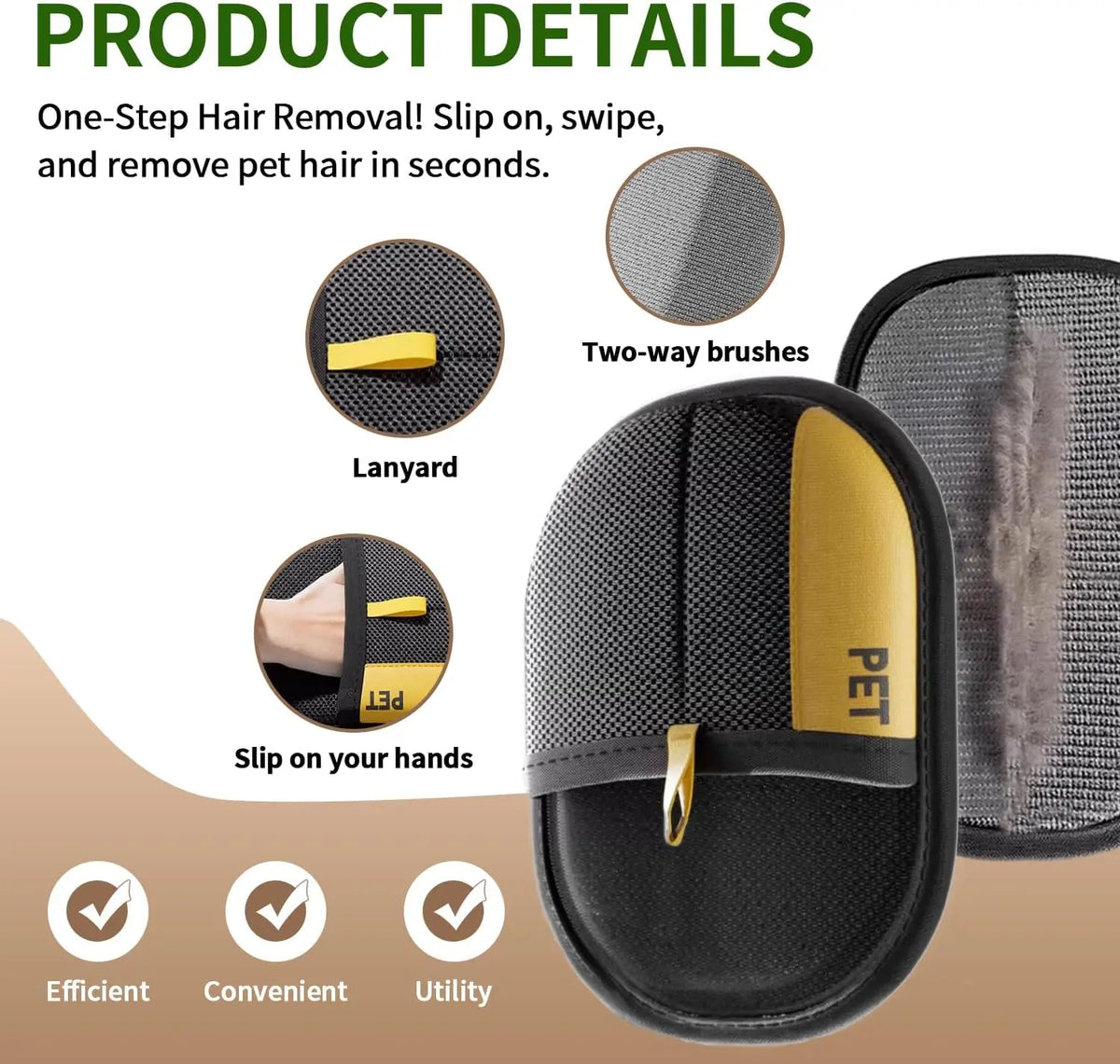1/3/5 PCS Upgraded Pet Hair Removal Glove – - ProPawPet.com