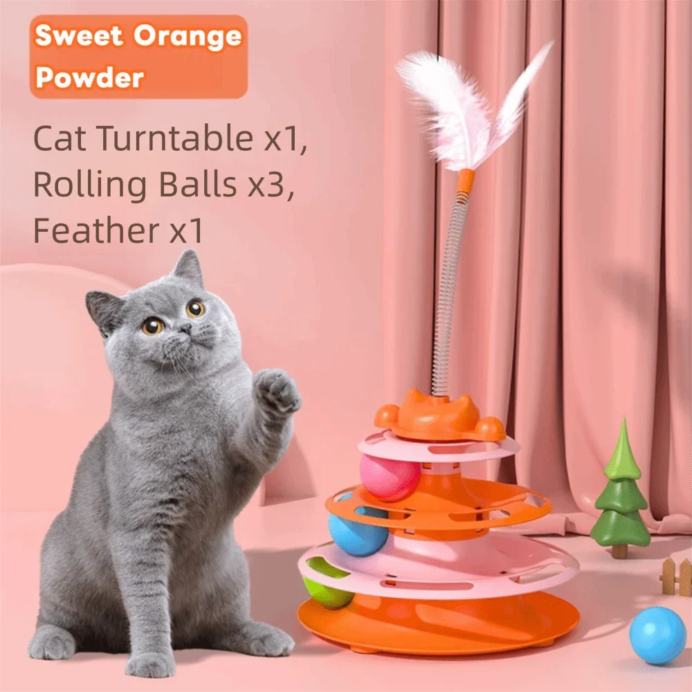 Fun Puzzle Game 3 Layer Cat Tower Physical Exerciser – Cat Supplies
