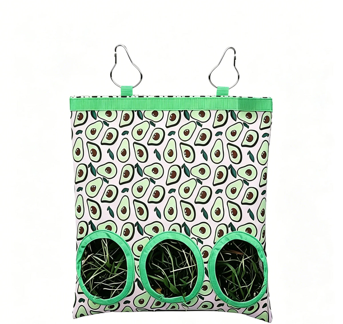 2 Hole 3 Hanging Hay Food Feeder Bag, Breathable
