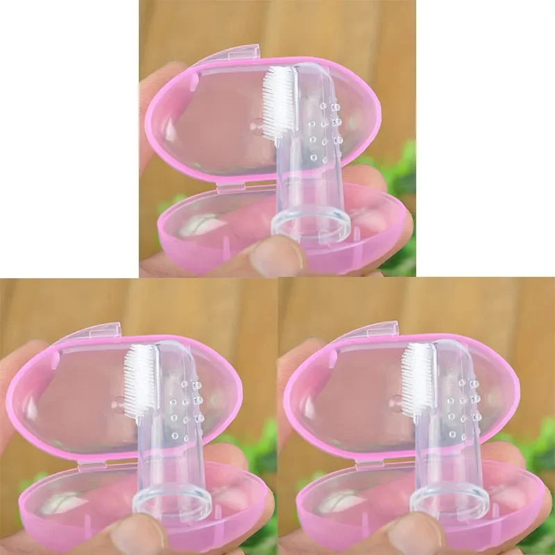 1-4pc Super Soft Pet Finger Toothbrush Teddy - ProPawPet.com
