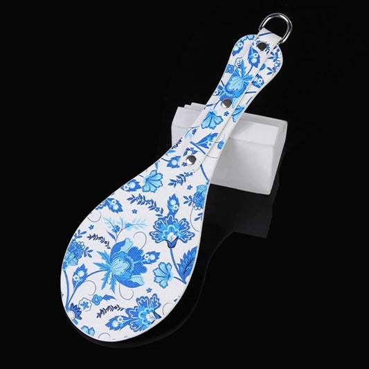 27.5CM Blue and White Pattern PU Leather - ProPawPet.com