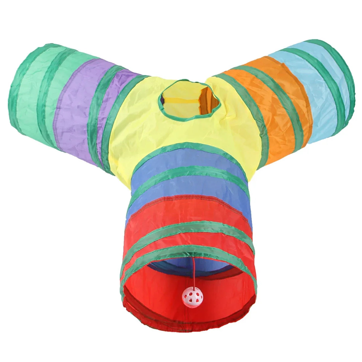 Collapsible Pet Cat Rainbow Tunnel - ProPawPet.com