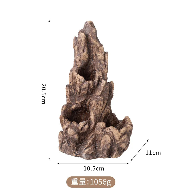 Reptile Terrarium Decor Climbing Rock Fake Mountain Hideout – 3 Colors