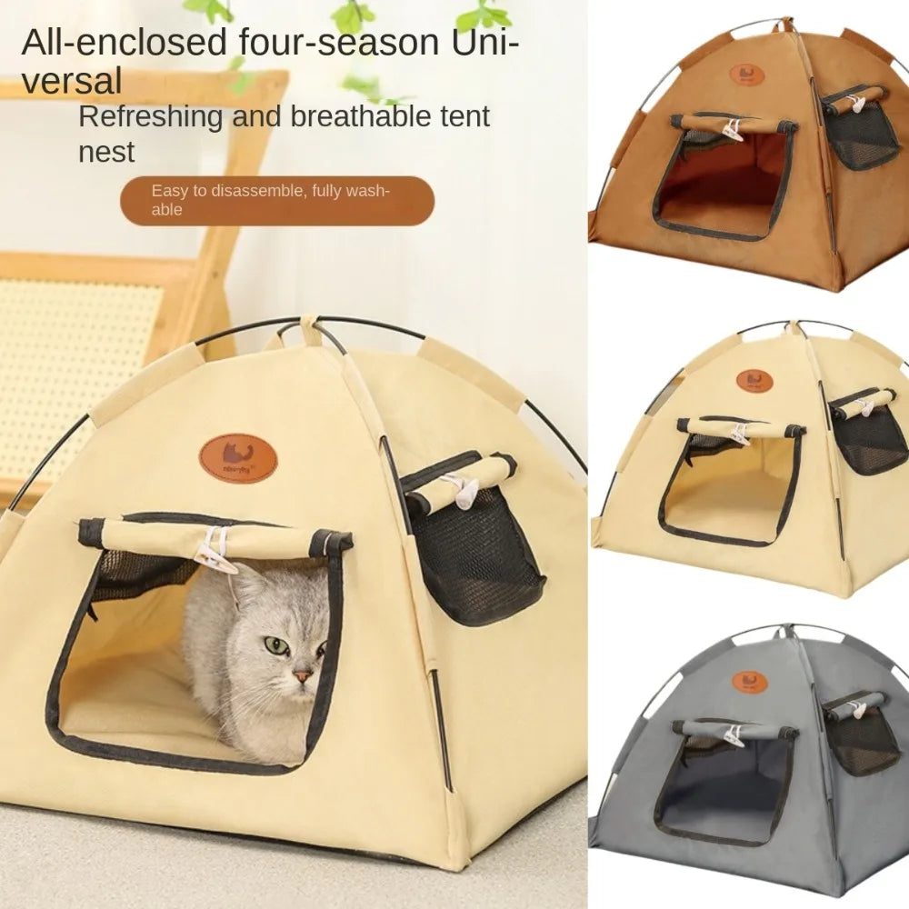 Portable Foldable Pet Cat Tent Closed Design - ProPawPet.com