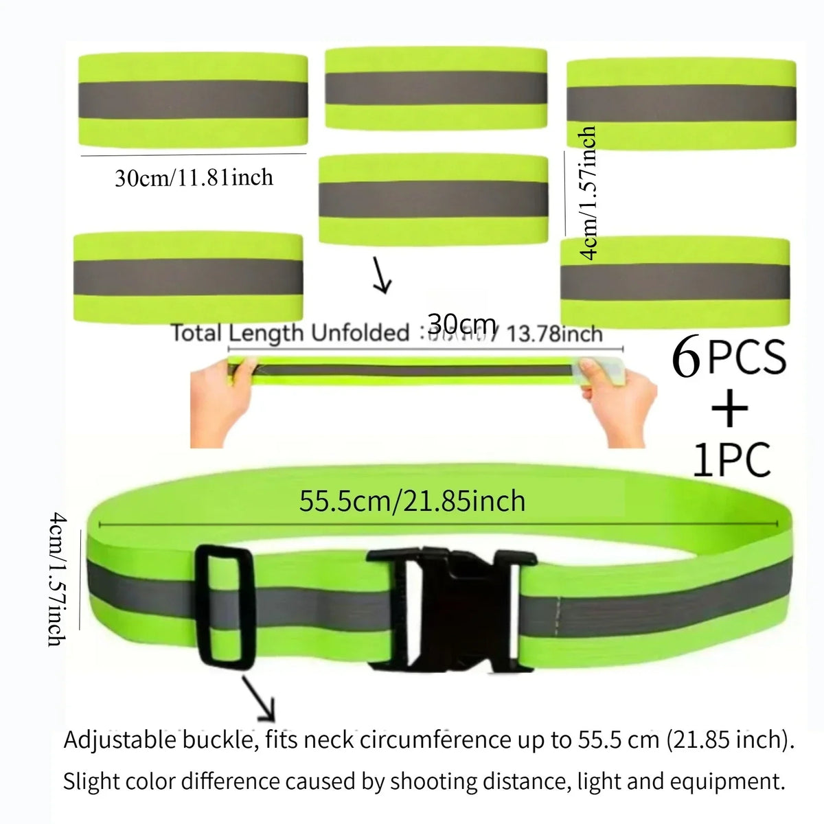 Horse Equine Tack Kit with Reflective Strip Adjustable Elastic