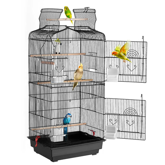 SucceBuy Open Top Large Parrot Bird Cage - ProPawPet.com