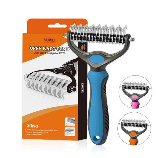 Hot Double Toothed Dog, Cat, Pet Hair Comb; - ProPawPet.com