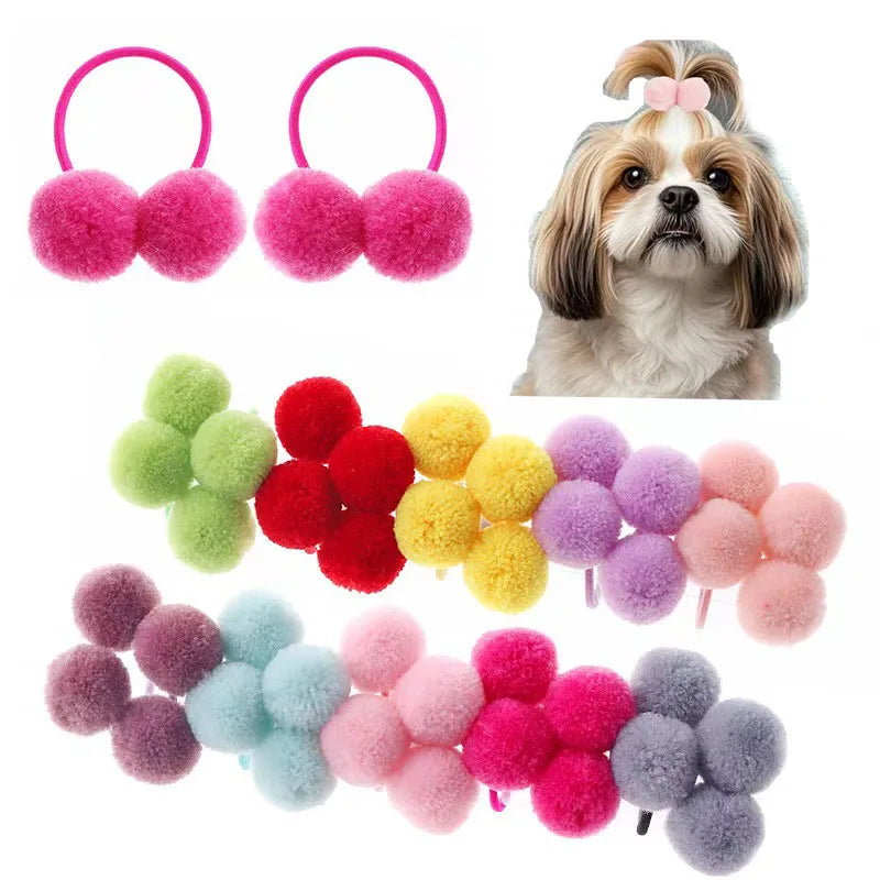 5/10pcs New Dog Double Plush Elastic Solid - ProPawPet.com