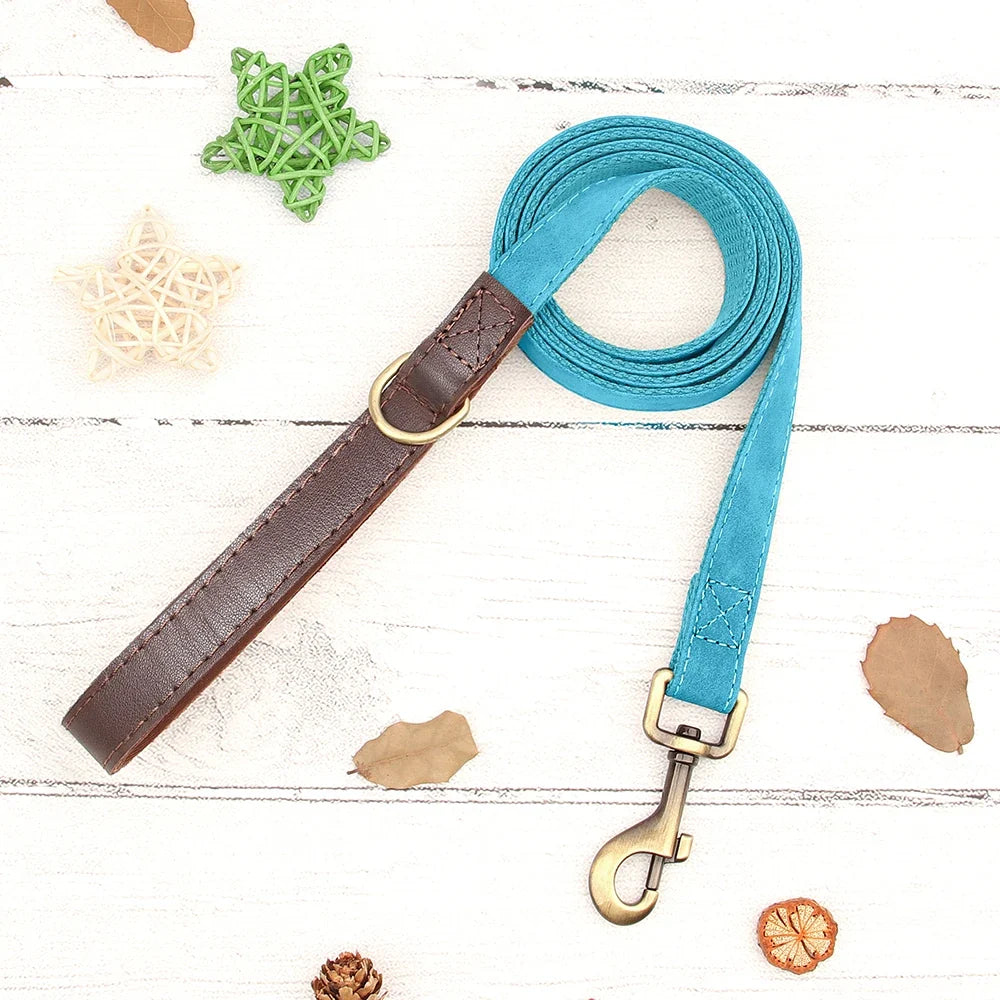 4.5ft Dog Lead Rope 9 Colors PU Leather Small Medium Large