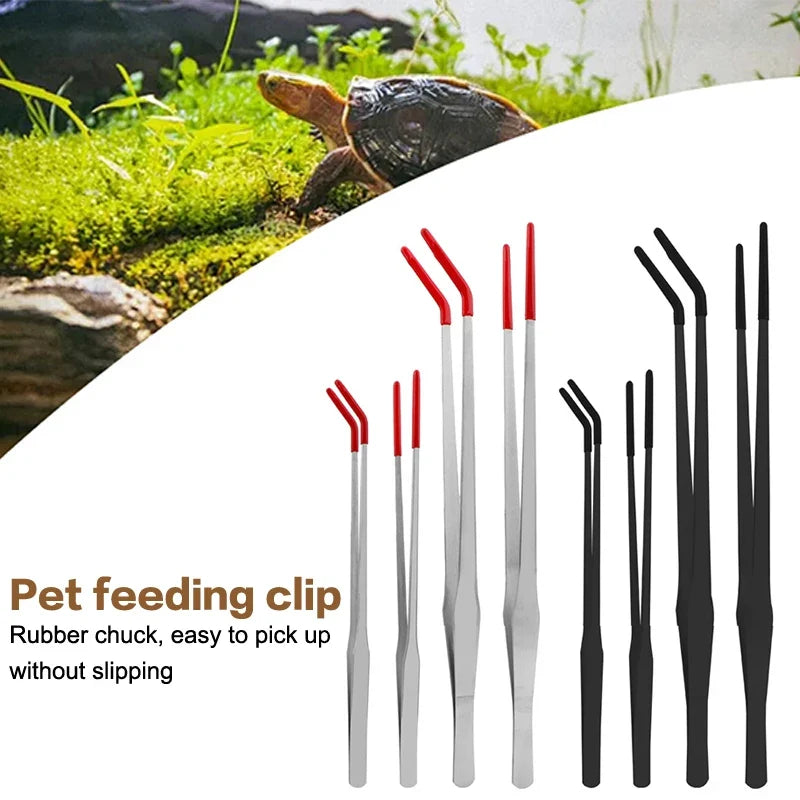Stainless steel feeding pliers for reptiles - ProPawPet.com
