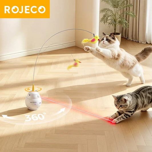 ROJECO 2 in 1 Interactive Laser Cat Toy with - ProPawPet.com