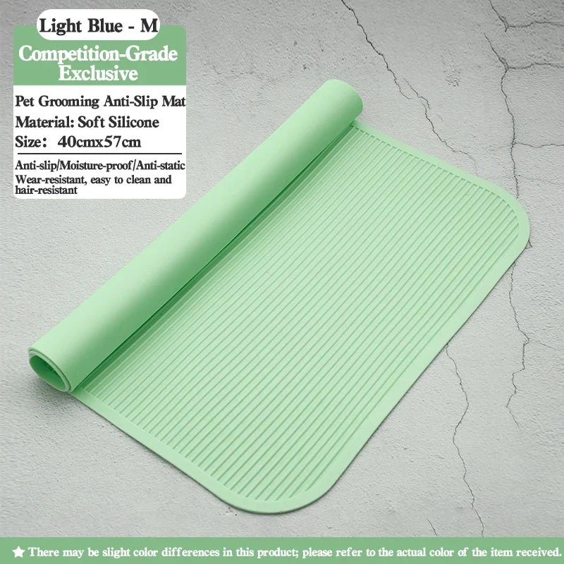 Silicone Waterproof Pet Grooming Table Anti Slip Pad – 9 Colors