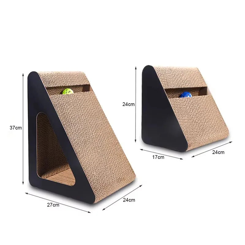 Sturdy Triangle Cardboard Scratcher for Cats - ProPawPet.com