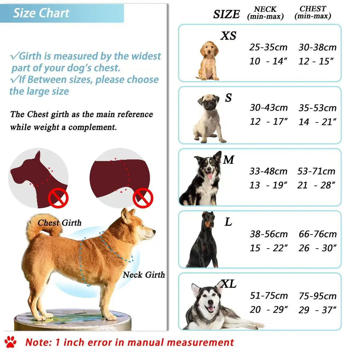 Reflective Adjustable Breathable Vest Chest - ProPawPet.com