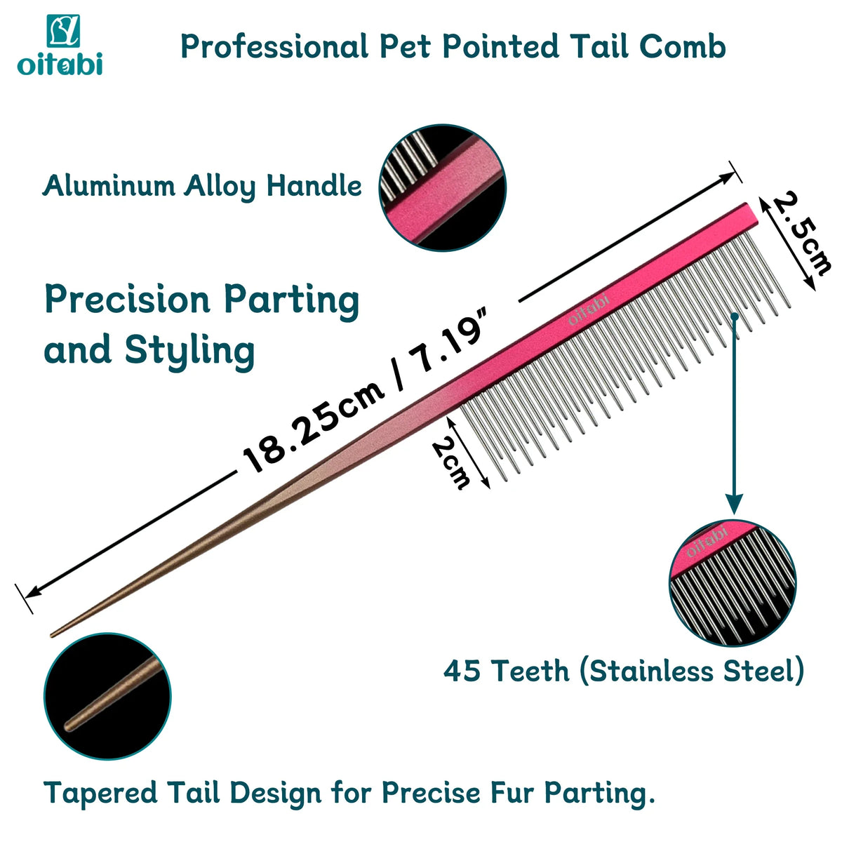 Oitabi Professional Pet Grooming Comb for - ProPawPet.com