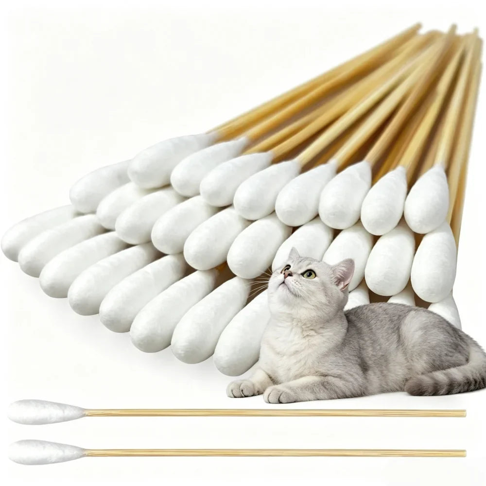 12/15cm Long Cotton Swabs ProfessionalCat - ProPawPet.com