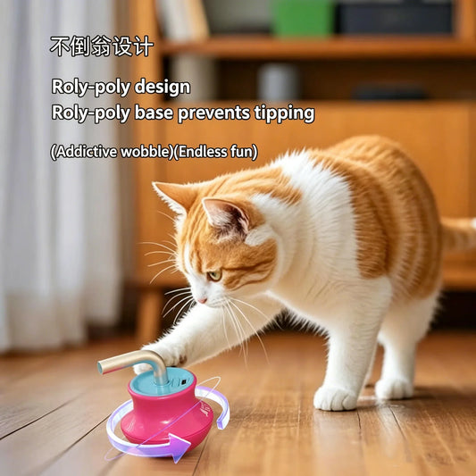 Gyro Cat Toy Electric Tumbler Laser Teasing - ProPawPet.com