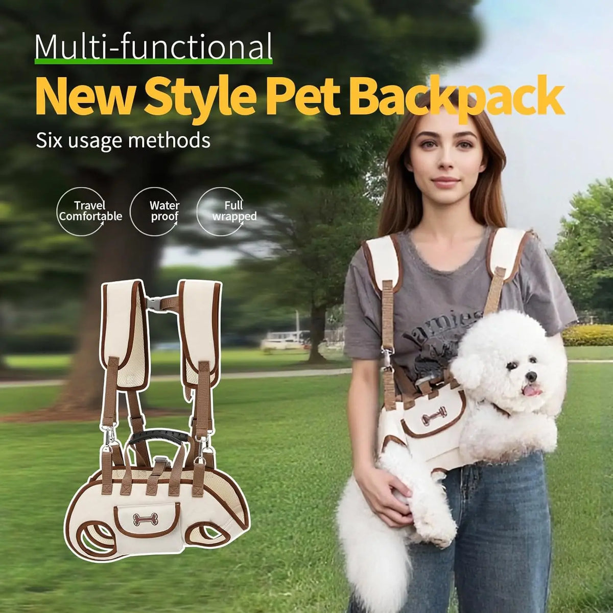Handheld Pet Cats Dog Horizontal Handbag - ProPawPet.com