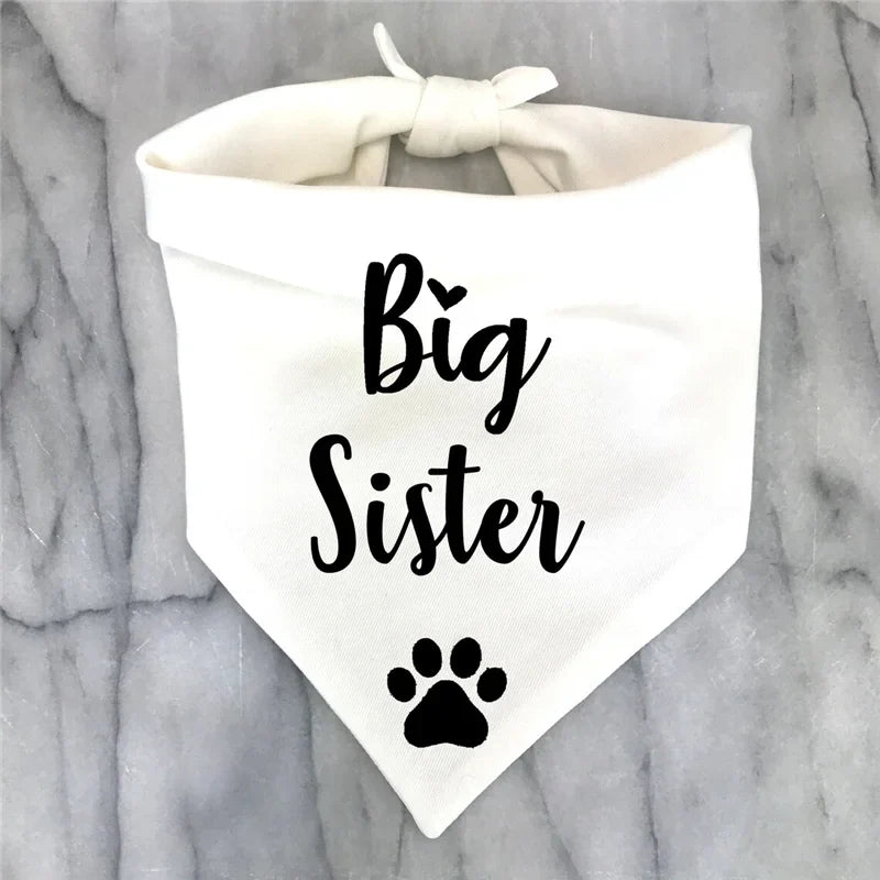 Big Brother Big Sister Dog Bandana Scarf For - ProPawPet.com