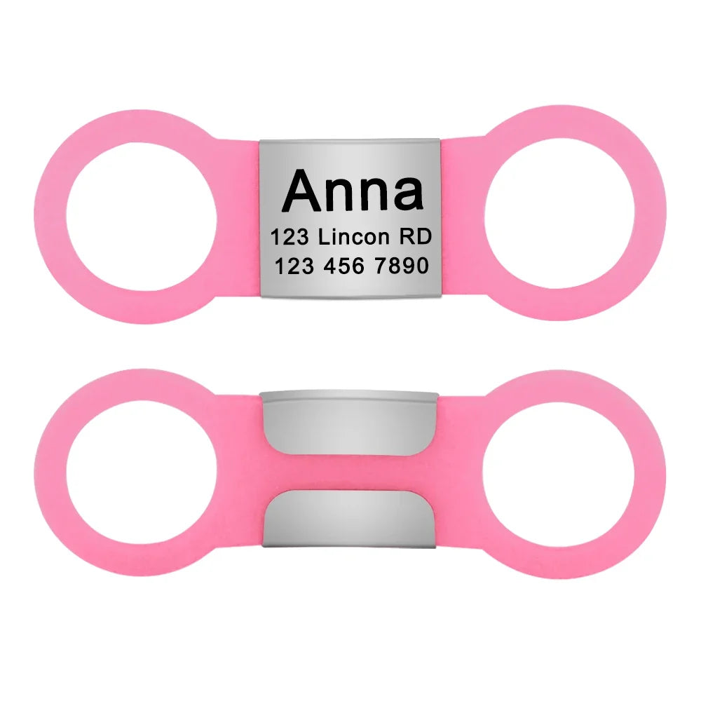 Nameplate Engraved Id Tag Dog Cat Collar - ProPawPet.com