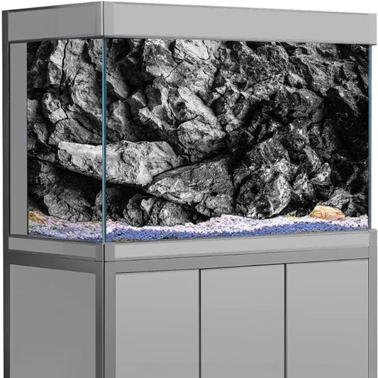 3D Effect Black Stone Aquarium Background - ProPawPet.com