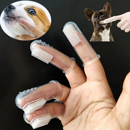 Soft Silicone Pet Finger Dog Toothbrush - ProPawPet.com