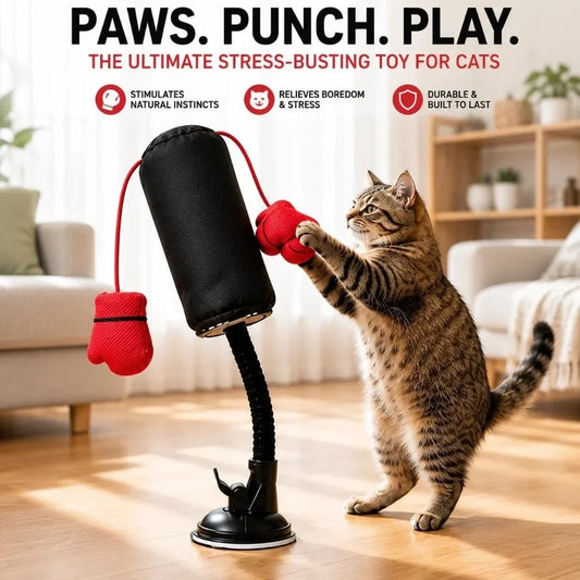 Cat boxing bag toy, interactive cat boxing - ProPawPet.com