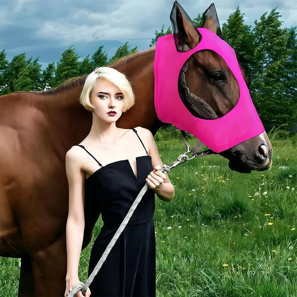 1Pcs Horse Fly Mask with Ears, Breathable - ProPawPet.com