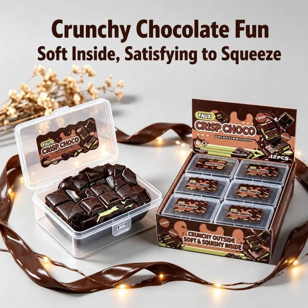 Chocolate Wax Cracking Squeeze Toy Donut Cat - ProPawPet.com