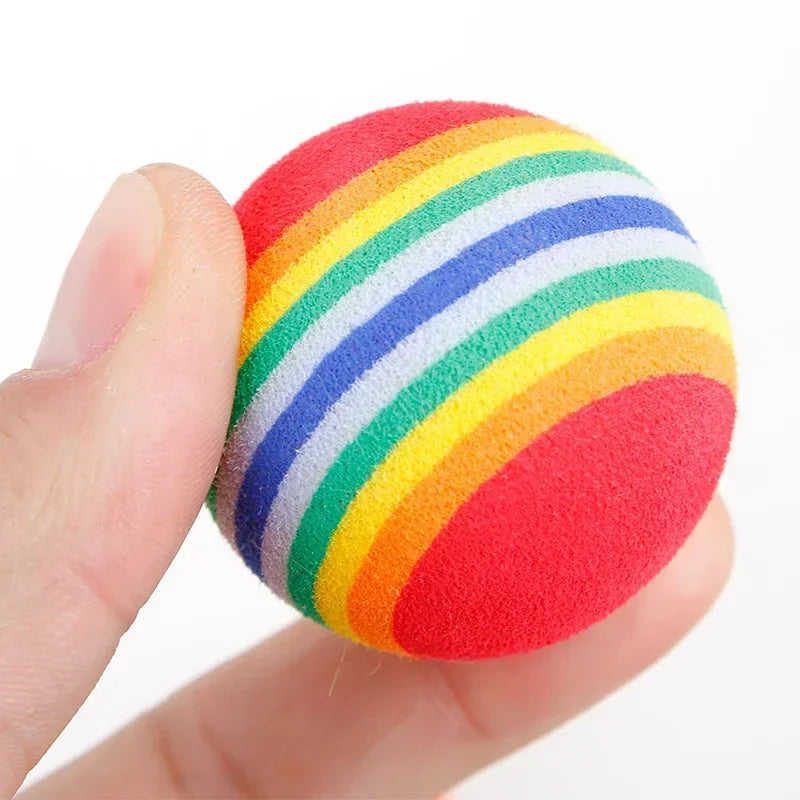 5/10PCS Rainbow Cat Toys Ball Interactive - ProPawPet.com