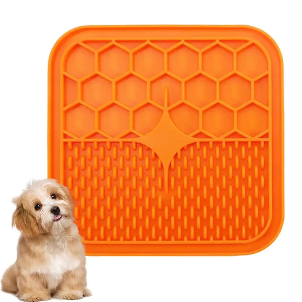 Silicone Licking Pad for Dogs & Cats Slow Feeder – Dog Bowls & Feeders