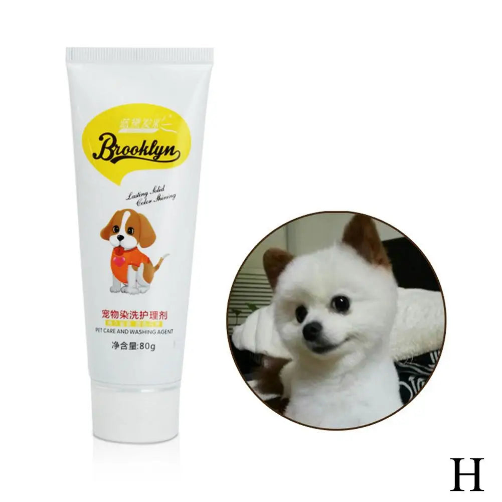 Pet Dye Agent Semi Permanent Cream Colorful Dog Hair Bright – Dog Supplies