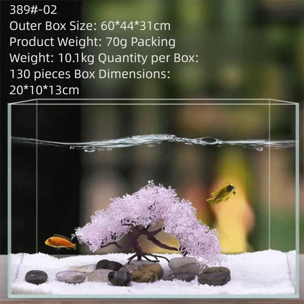 Realistic Aquarium Fish Tank Decoration – 8 Colors