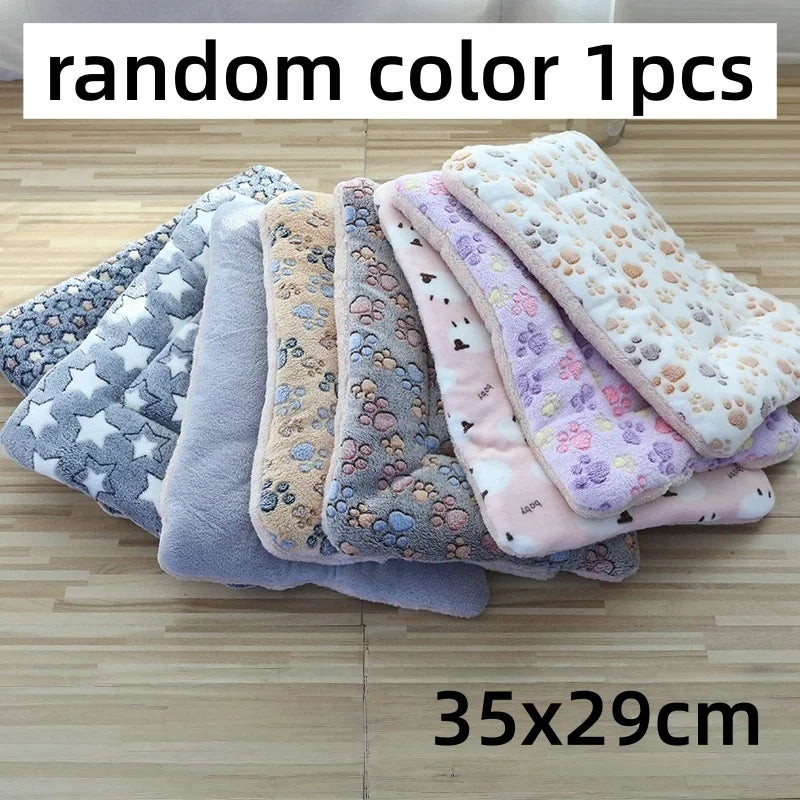 Soft Dual Sided Dual-use Pet Plush Blanket