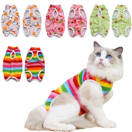 Cat Weaning Sterilization Suit Small Dog Jumpsuit Anti Lick