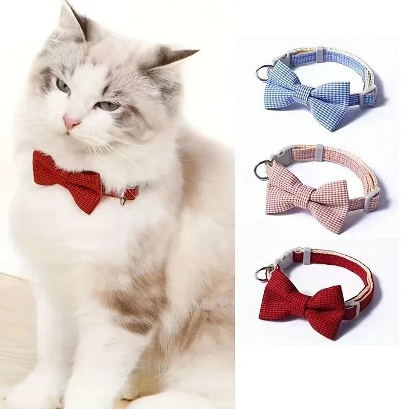 Cute Cat Collar with Bow Tie Adjustable - ProPawPet.com