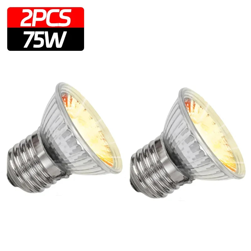 25 50 75w UVA UVB Reptile Lamp Bulb Turtle Basking UV Light – 9 Colors