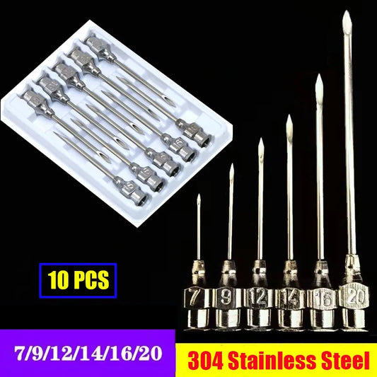 10pcs Stainless Steel Veterinary Syringe - ProPawPet.com
