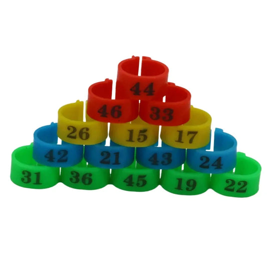 50 pcs 12MM 14MM Bird Plastic Clip Rings - ProPawPet.com