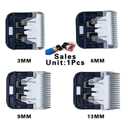Pet Clipper Blade 1 3 6 9 13mm Ceramic Cutter Head