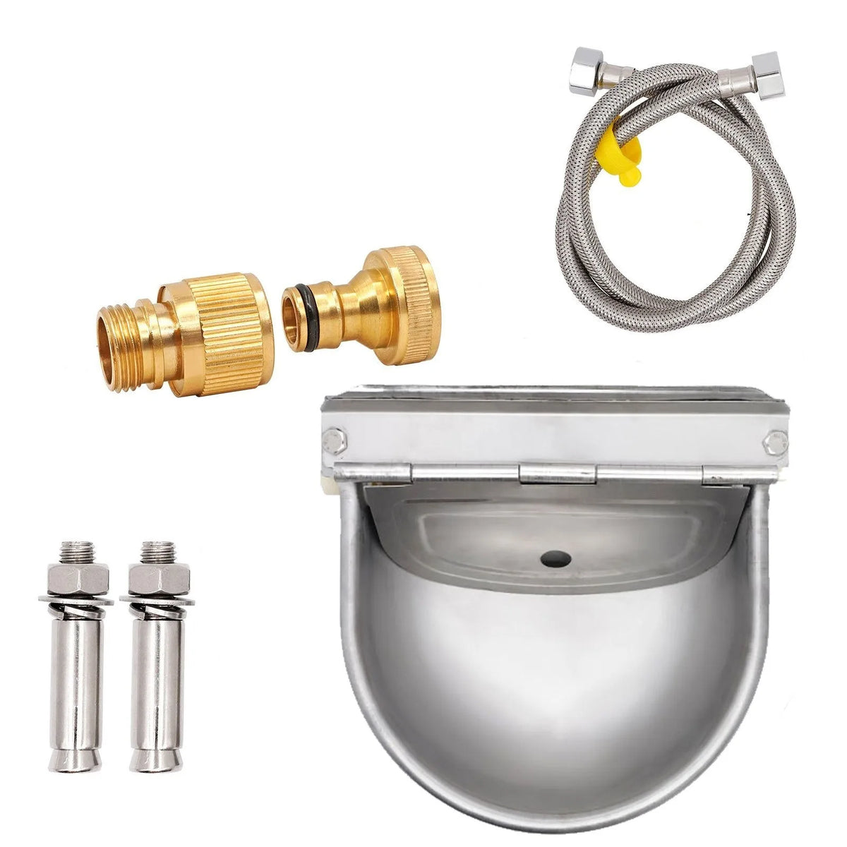 Automatic Animal Drinking Water Dish, Stainless Steel