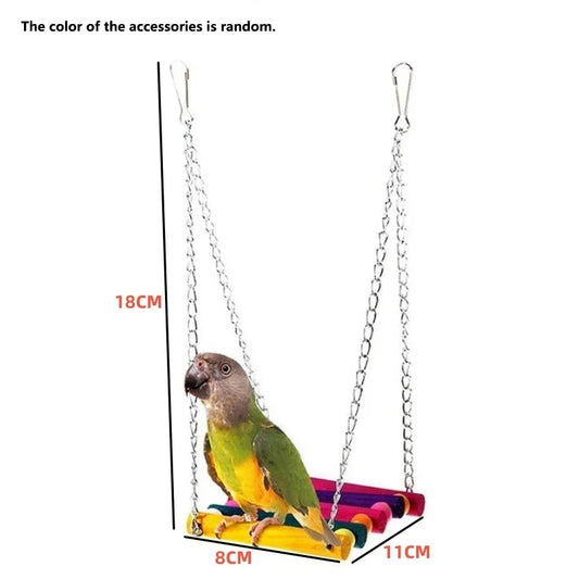 Parrot Swing Wooden Toy Suspension Bridge - ProPawPet.com
