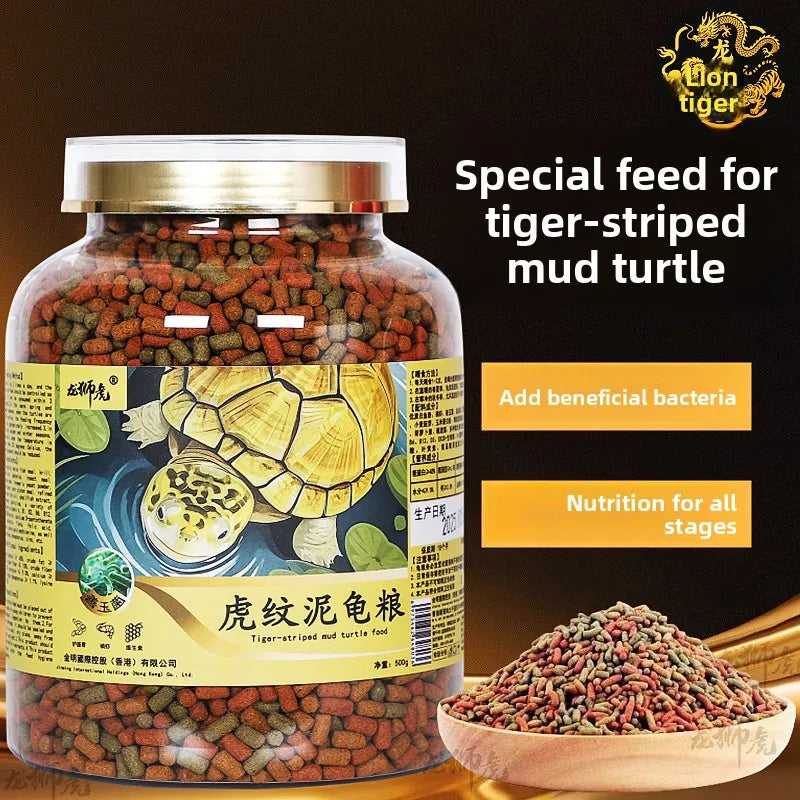 Longshihu Striped Mud Turtle Food, Probiotic Starter Diet – Reptile Accessories