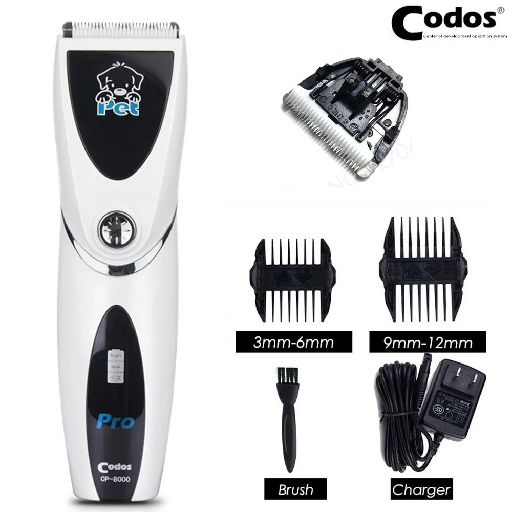 Codos Cp8000 Professional Cat & Dog Hair Trimmer, Rechargeable