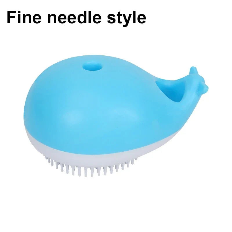 Pet Bathing Grooming Brush Soft Silicone Massager Gel