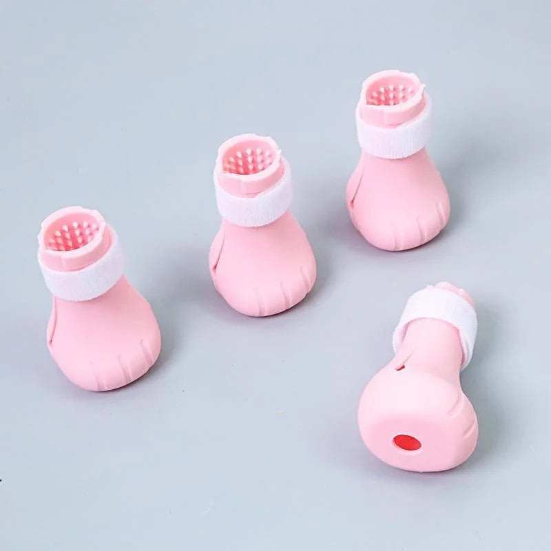 Adjustable Silicone Anti-scratch Cat Foot Shoes – 2 Colors