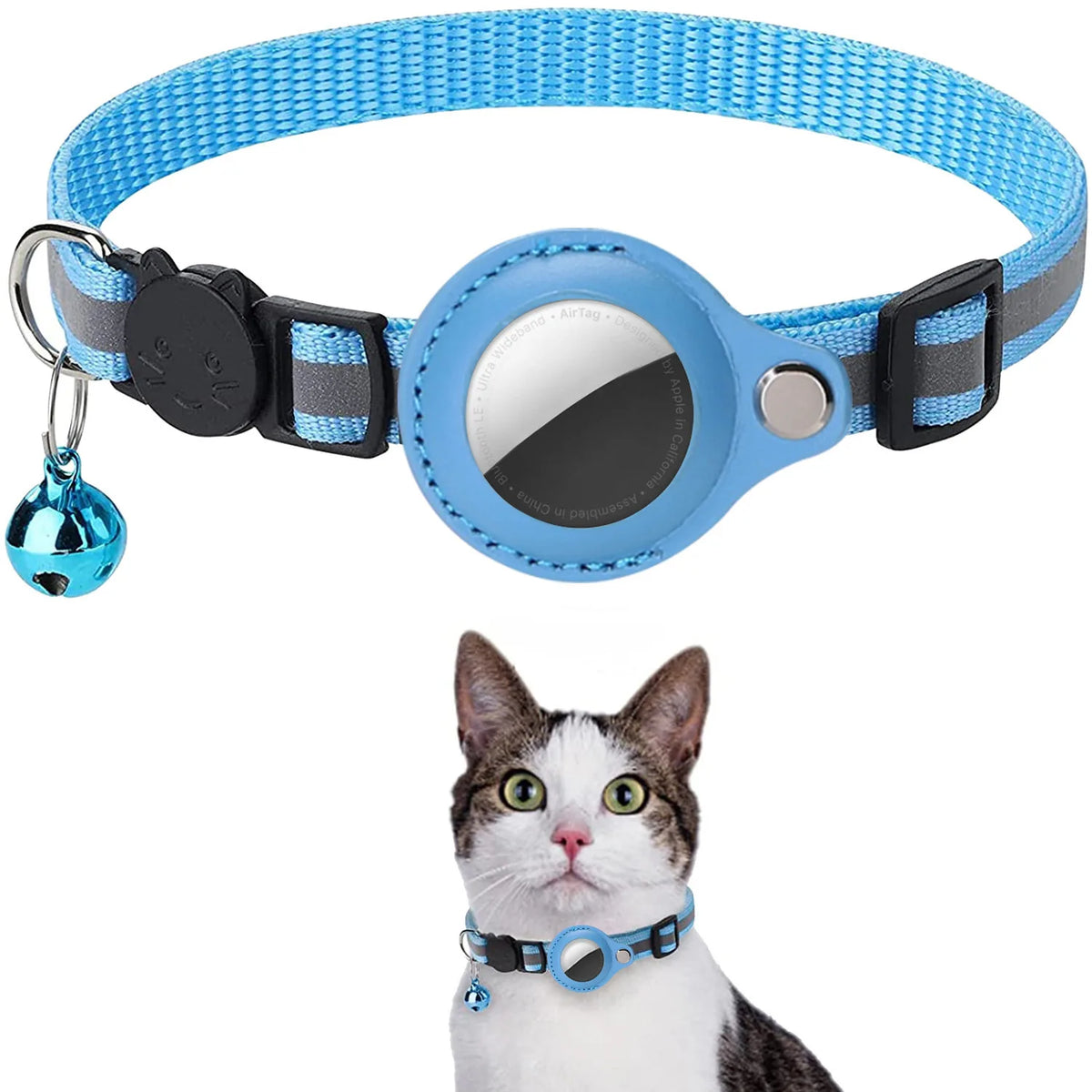 Cat Airtag Holder Collar – Cat Supplies