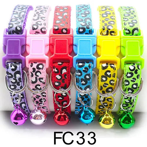 Collars for Cat with Bell Adjustable Necklace – 26 Colors