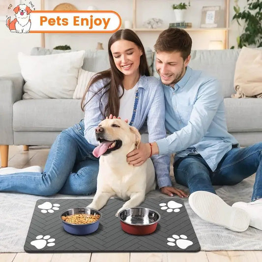 Pet Feeding Mat For Dogs Food Bowl Pad - ProPawPet.com