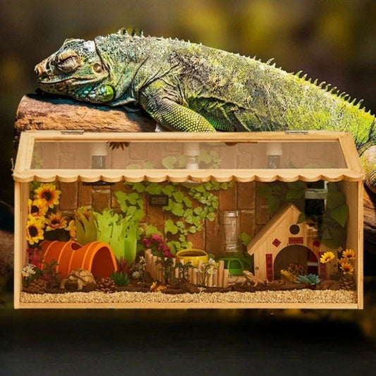 Reptile Pet Breeding Box Wooden Acrylic - ProPawPet.com